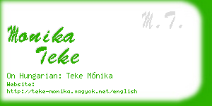 monika teke business card