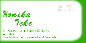 monika teke business card